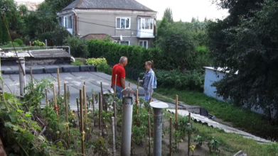 Справжній город на даху: у центрі Луцька на будинку чоловік вирощує помідори