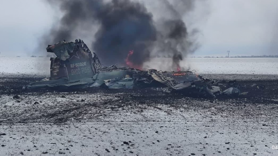 Над Волновахою ЗСУ збили черговий російський штурмовик Су-25