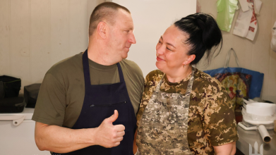 Разом у шлюбі, разом на війні: як подружжя з Волині стали кухарями у батальйоні 100 бригади
