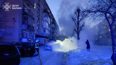 У місті на Волині горів автомобіль