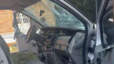 У Волинському ТЦК показали наслідки нападу на службове авто у селі Соловичі