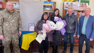 На Волині родині загиблого воїна вручили державну нагороду