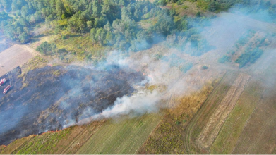 У вересні рятувальники зафіксували понад 75 пожеж в екосистемах, з нового року - 691