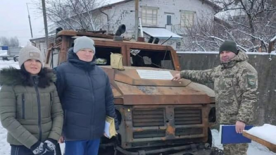 Бійці волинської бригади передали військові «трофеї» для музейної експозиції на Київщину