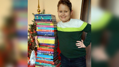 11-річний хлопчик з Луцька за рік прочитав 70 книг