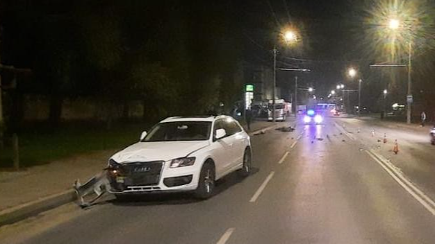 У Луцьку Audi врізалась у мотоцикл: серед постраждалих - неповнолітній