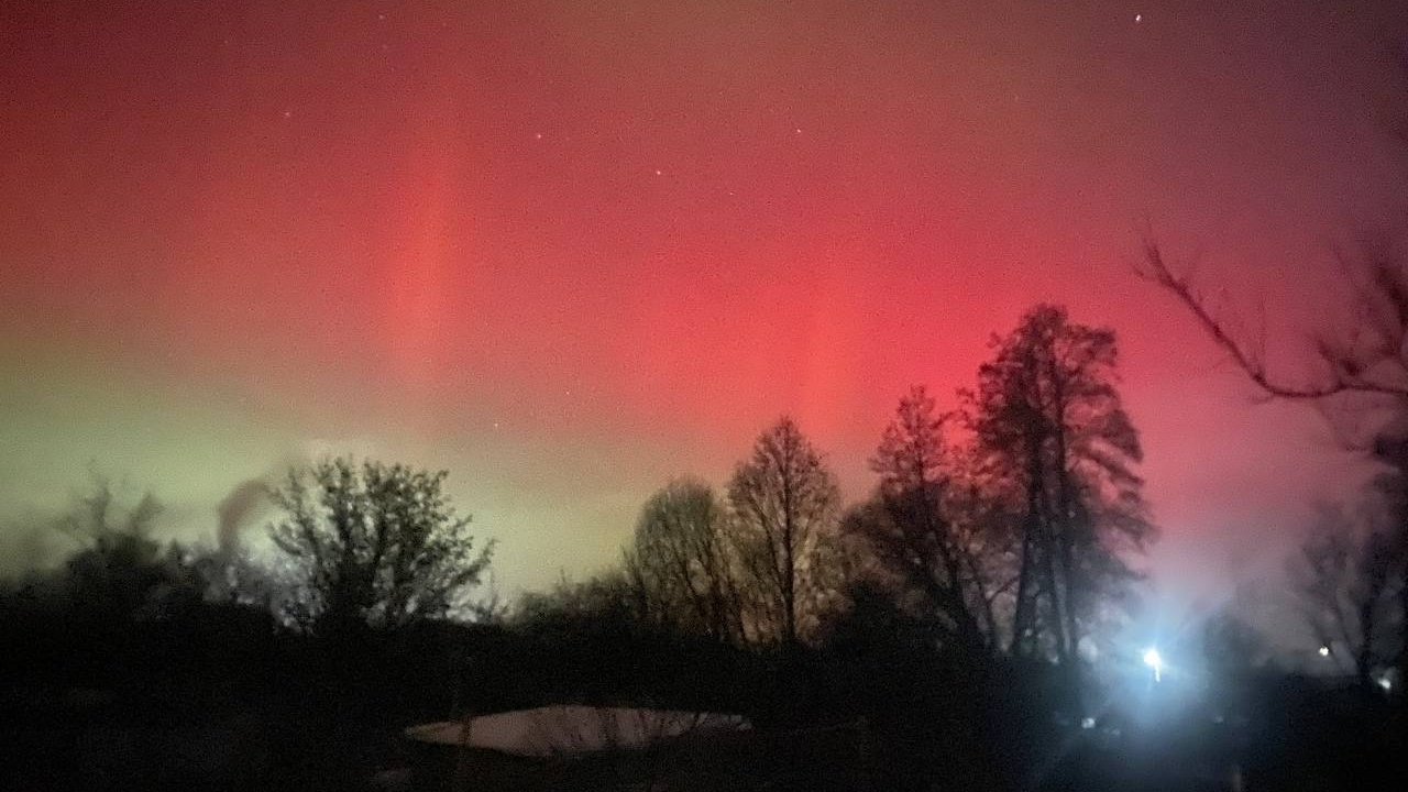 Північне сяйво на Волині