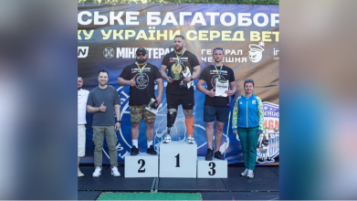 Волинянин Антон Борисов став срібним призером Кубка України з «Богатирських ігор» серед ветеранів