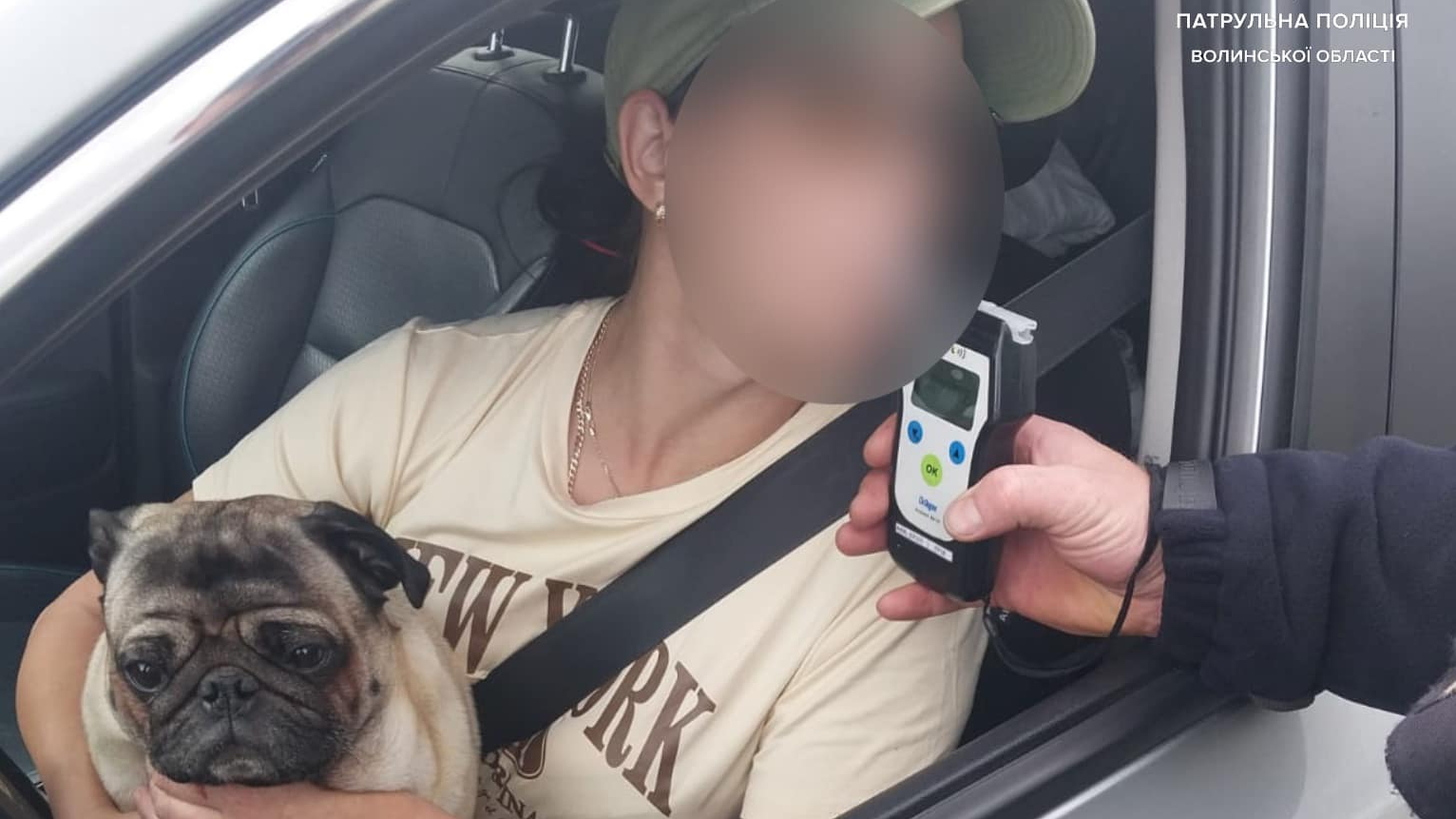 У Ковелі затримали п’яну водійку, яка ще й перевищила допустиму швидкість