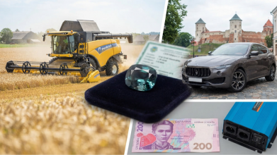 Техніка, дорогоцінне каміння та комбайни: що на Волині продають за мільйони