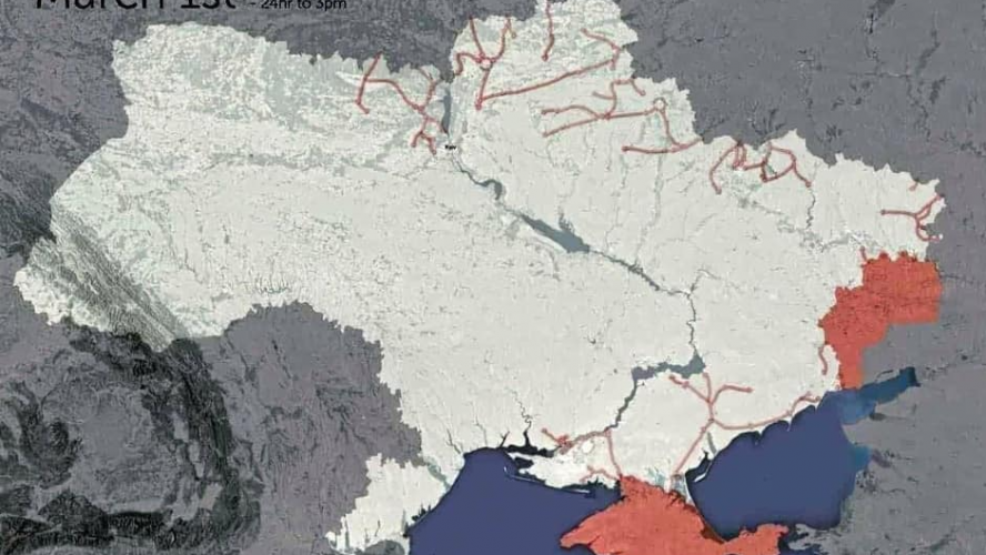 Як насправді виглядала карта України після російського вторгнення: спростування чергового фейку