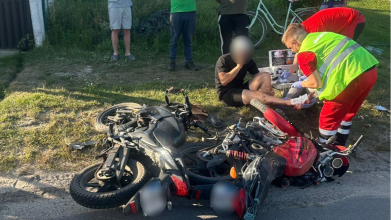 На Волині зіткнулись мотоцикли: постраждали двоє чоловіків