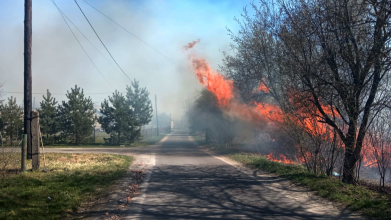 Вогонь підбирався до будинків: за вихідні на Волині вигоріло понад 30 гектарів сухостою