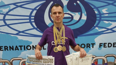 Переселенець з Волновахи, який живе у Луцьку, виборов три медалі на Чемпіонаті України
