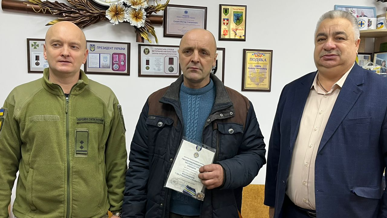 Військовий з Волині отримав почесну нагороду від Головнокомандувача ЗСУ