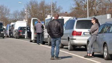 Черги на польському кордоні