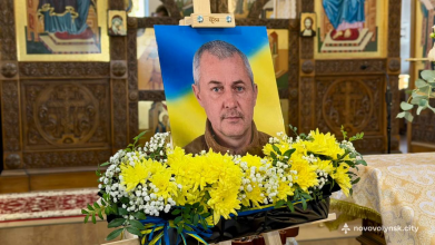 На Волині поховали 40-річного військовослужбовця Нацгвардії Миколу Клеця