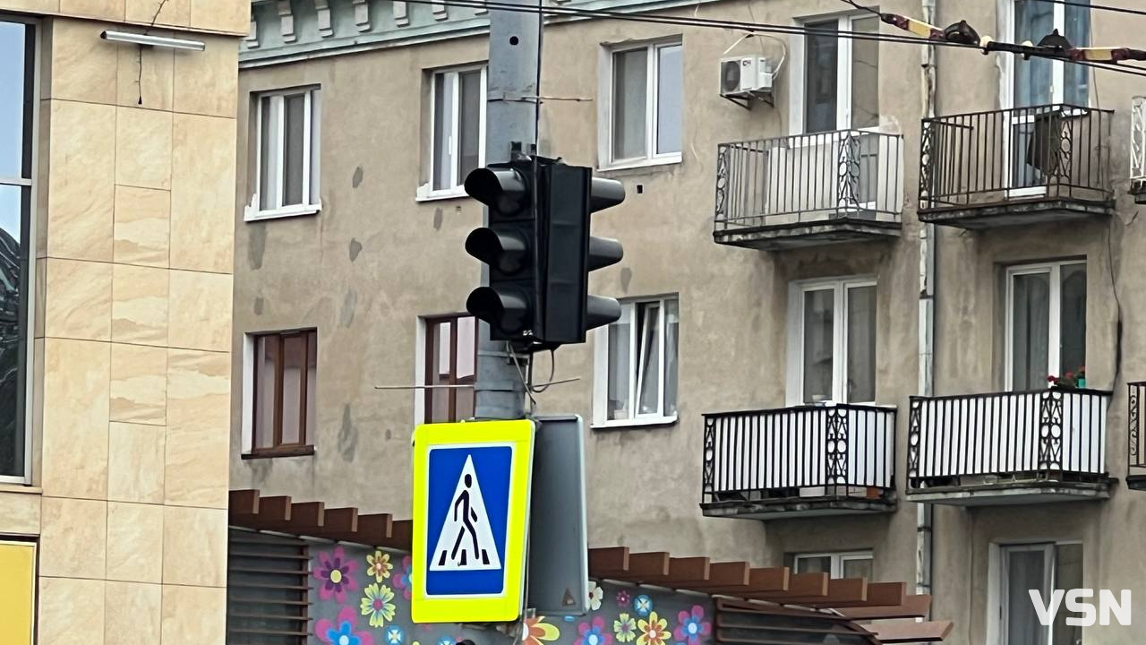 У Луцьку не працюють світлофори й немає регулювальників
