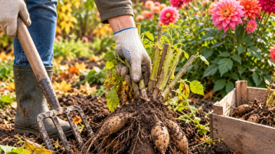 Коли викопувати жоржини восени, щоб не втратити бульби: 5 важливих правил
