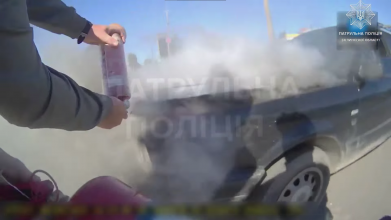 У Луцьку авто загорілося просто на дорозі