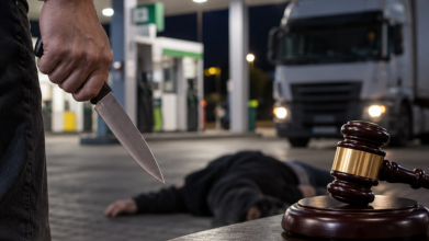 Вбив чоловіка ножем на АЗС: на Волині водія вантажівки засудили до 10 років