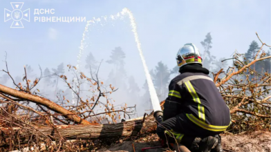 пожежа торфу, Рівненщина