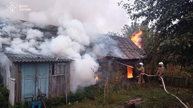 Ввечері на Волині горів житловий будинок