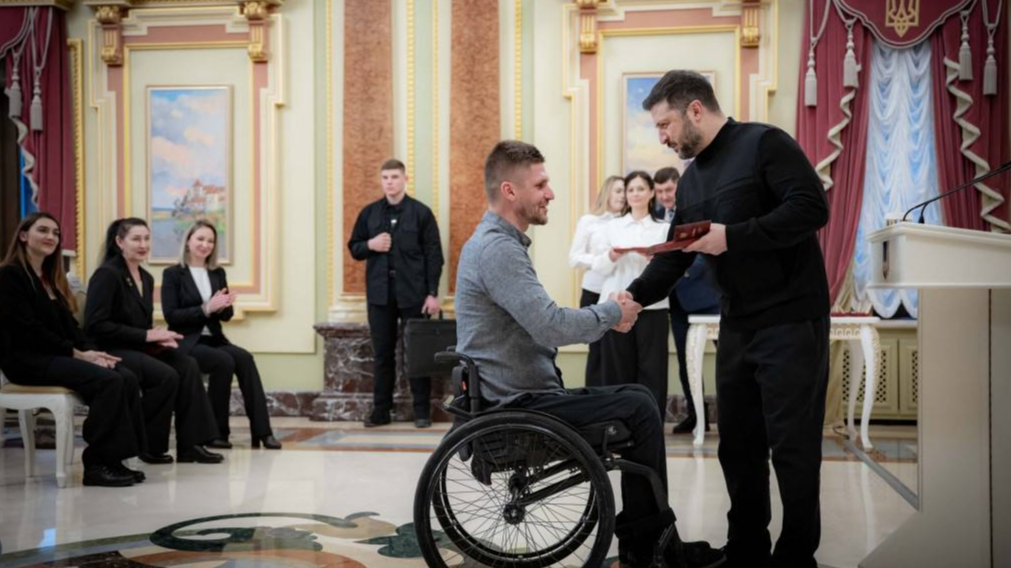 Переможець Ігор Нескорених з Волині отримав державну нагороду від Президента