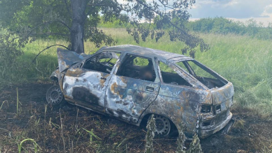Авто врізалося у дерево та згоріло: у ДТП на Волині загинули два полковники