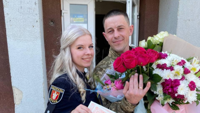 Волинський військовослужбовець, який був у полоні, одружився