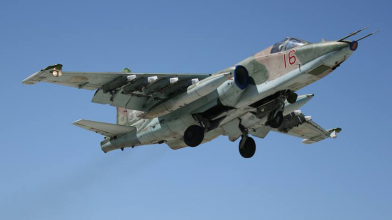 ЗСУ спалили російський штурмовик СУ-25 на Донеччині