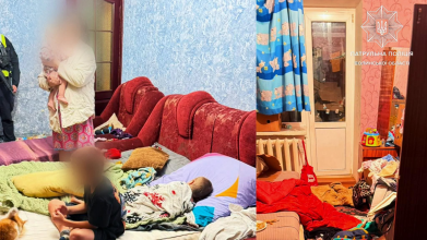 У Ковелі троє малолітніх дітей плакали в квартирі, поки їхня п’яна мати спала