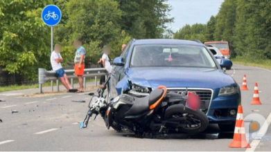Неподалік Світязя - ДТП: травмувався 17-річний мотоцикліст