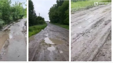 Через ями та калюжі людям складно добиратися до роботи: на Волині вантажівки повністю зруйнували сільську дорогу