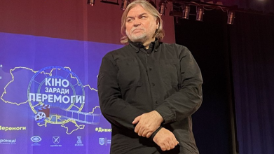 Режисер Олесь Санін у Луцьку розповів, як створювати кіно та показав кадри зі зйомок фільму «Довбуш»