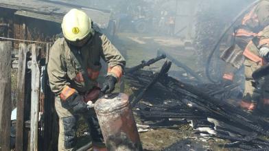 На Волині рятувальники ліквідували пожежу та відвели загрозу вибуху