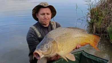 Вячеслав Станкович піймав коропа