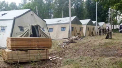 Показали фото польового табору в Білорусі, де, ймовірно, розміститься ПВК «Вагнер»