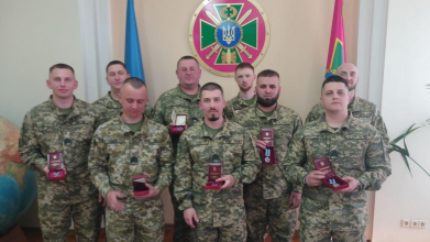 Прикордонники з Волині отримали нагороди за участь у боях на Донеччині та Харківщині