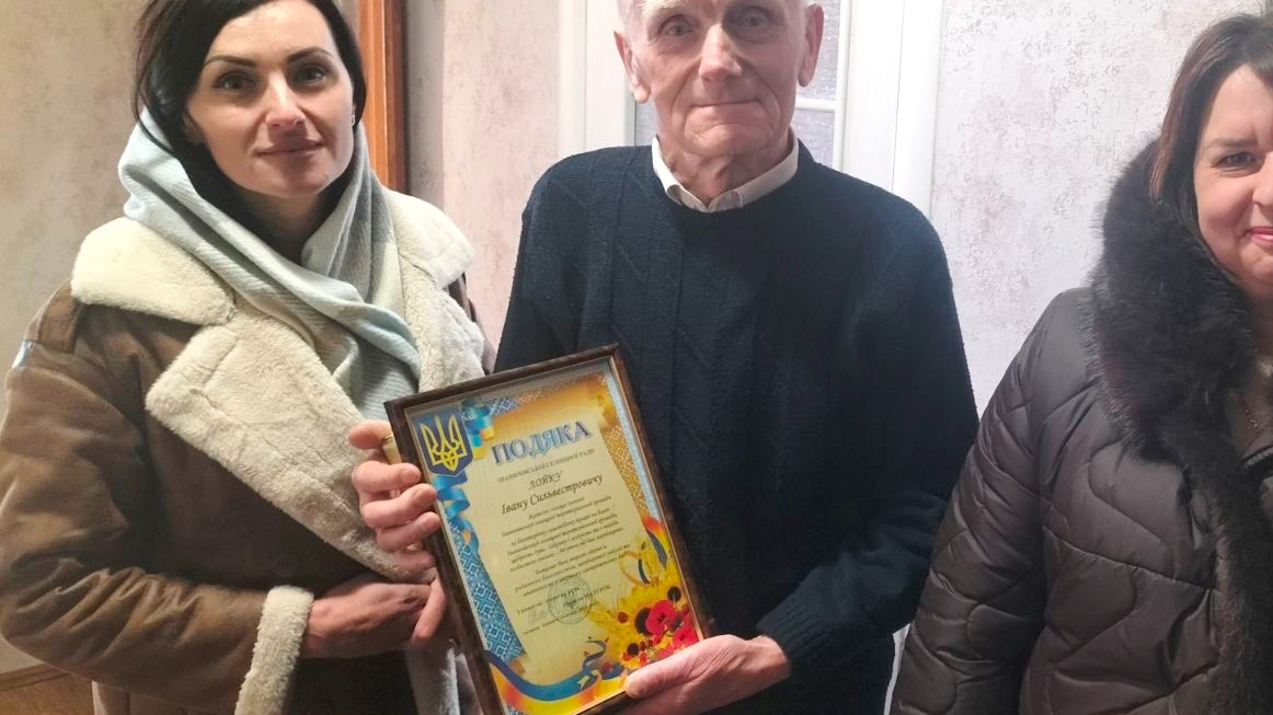 Від інженера до голови колгоспу: у громаді на Волині з 90-річчям привітали ювіляра