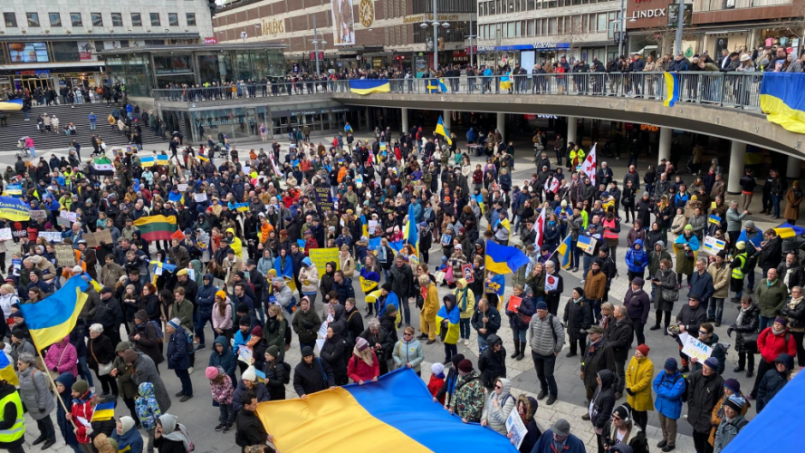 У Швеції відбулася масштабна акція на підтримку України