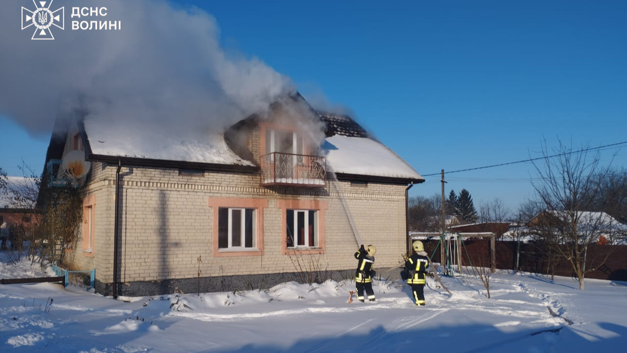 На Волині за добу сталося 10 пожеж у всіх районах області