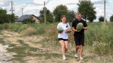 Волинянин виростив 15-кілограмового кавуна