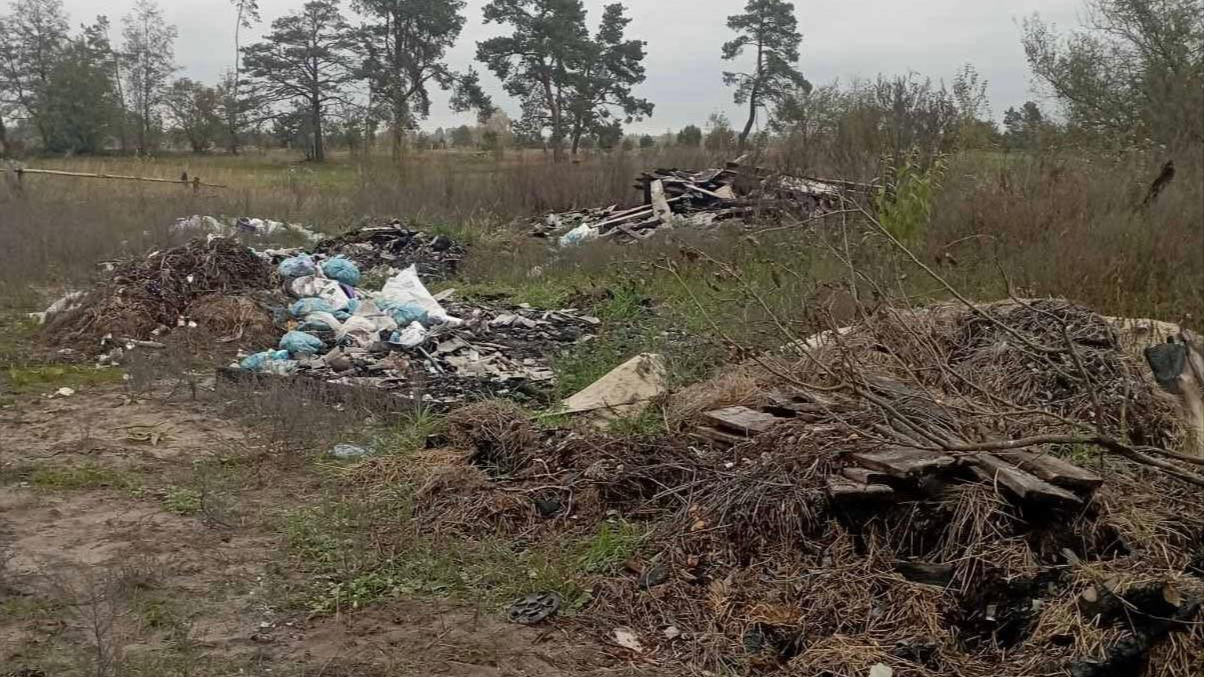 На Волині екологи виявили стихійне сміттєзвалище в урочищі «Підгірка»