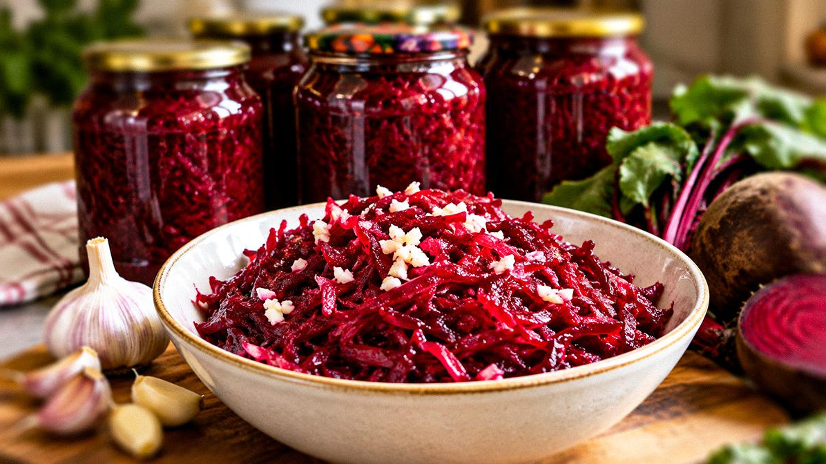 Маринований буряк на зиму: простий рецепт пікантної закуски з часником
