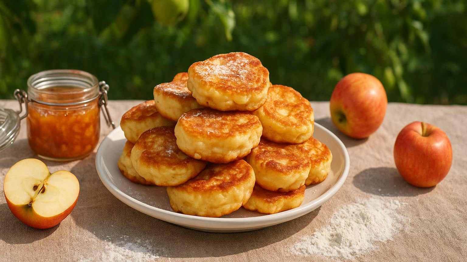 Найсмачніші яблучні оладки на кефірі: простий рецепт осіннього сніданку