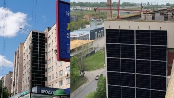 У Рівному жителі завісили усю стіну будинку сонячними панелями. Відео