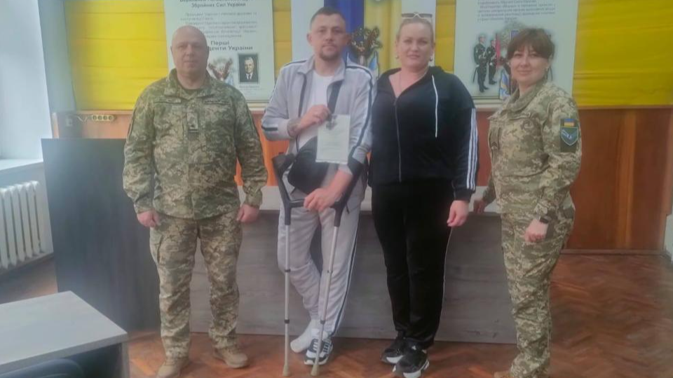 Волинянин, який пережив ворожий полон, отримав почесну відзнаку