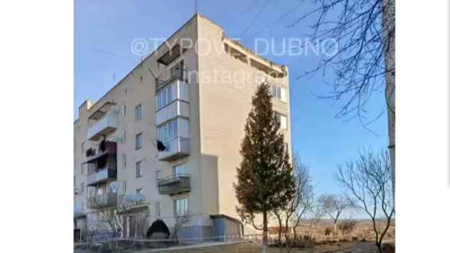 На Рівненщині обвалилась стіна у п’ятиповерхівці