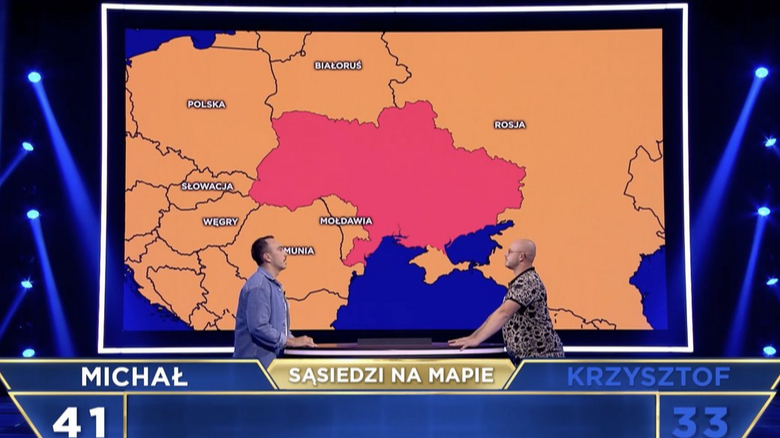 На польському телебаченні під час шоу показали карту України без Криму